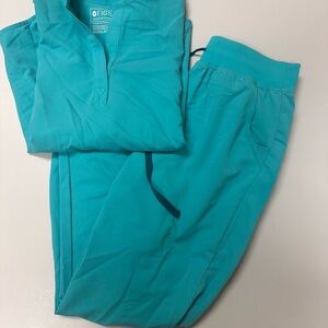 FIGS Oasis Scrub Top and Jogger Set